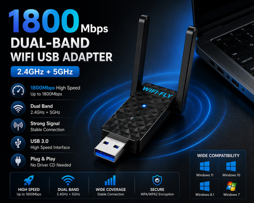 Wireless wifi usb - wifi, 1800