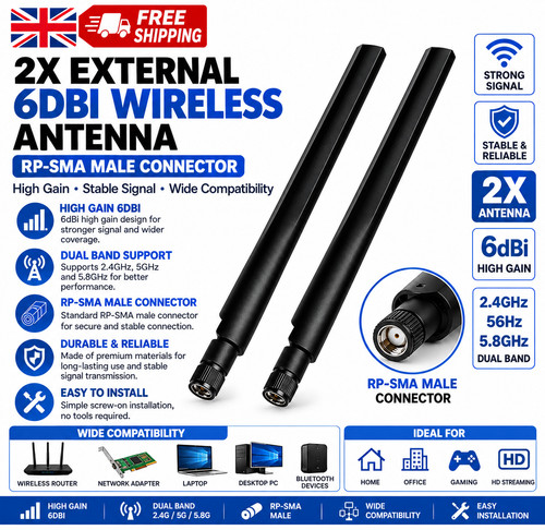 External 6dbi wireless - 2x,